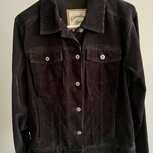 Columbia Blues Black Corduroy Jean Jacket